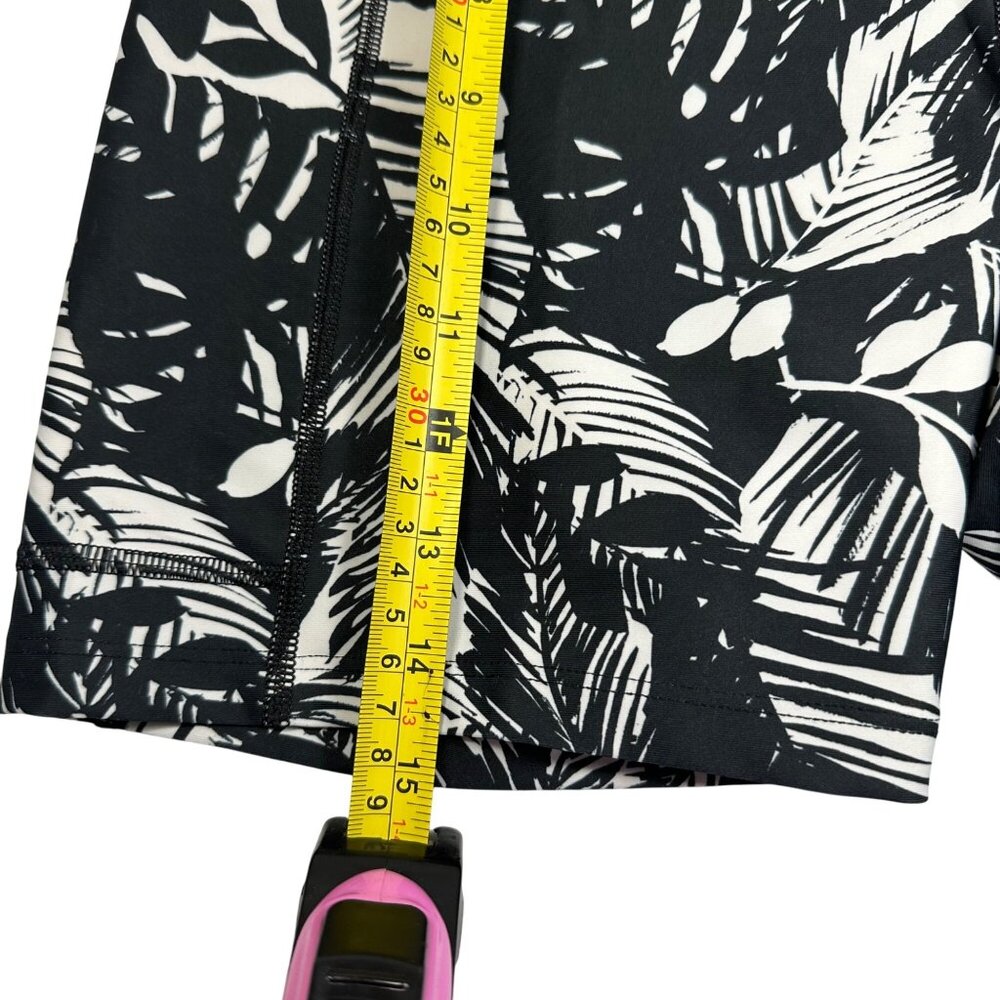 Old Navy Active Powersoft Tropical Print High-Waisted Womens Biker Shorts SZ M - Picture 5 of 8